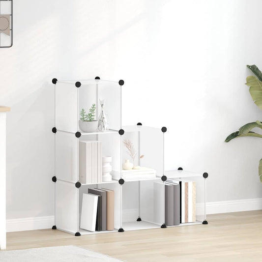 Storage Cube Organiser | Transparent | PP (Polypropylene), Steel