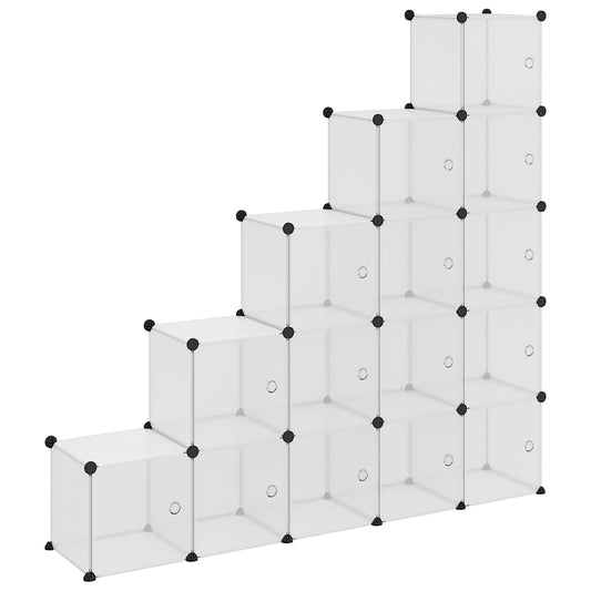 Storage Cube Organiser | Transparent | Polypropylene, Steel