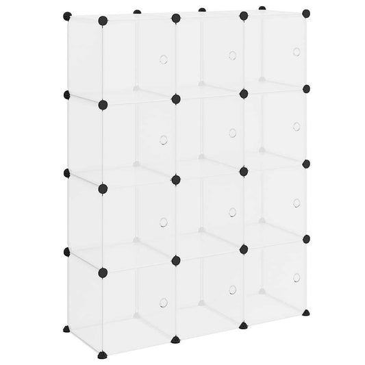 Storage Cube Organiser | Transparent | PP Plastic, Steel | Large