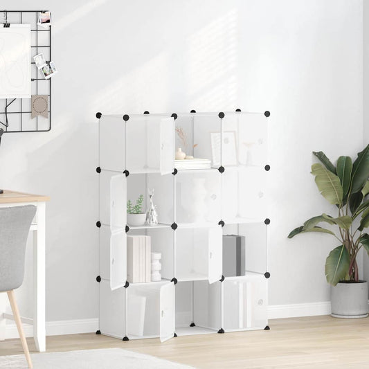 Storage Cube Organiser | Transparent | PP Plastic, Steel | Large