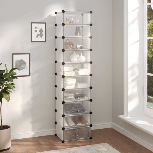 Shoe Rack | Transparent | PP (Polypropylene), Steel