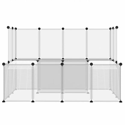 Small Animal Cage Transparent 143x107x93 cm PP and Steel