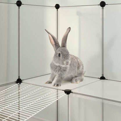 Small Animal Cage Transparent 143x107x93 cm PP and Steel