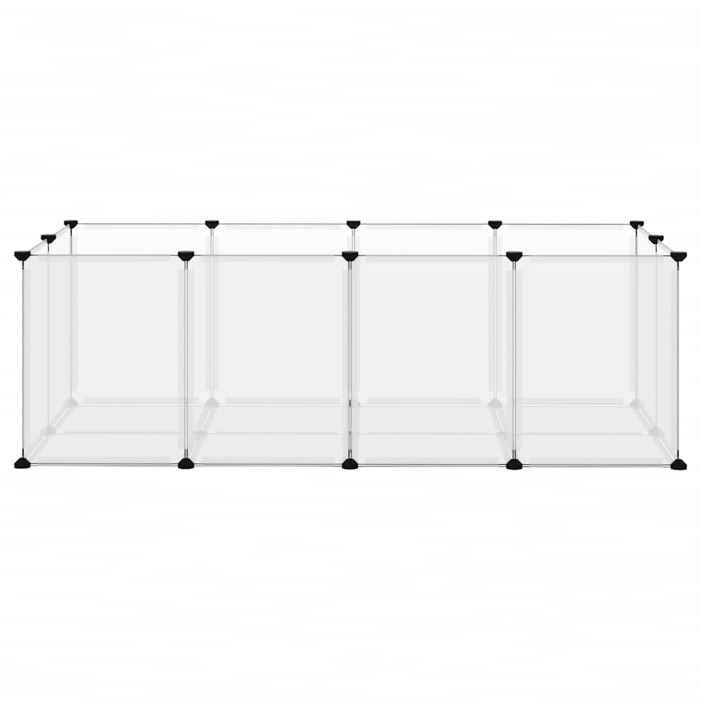 Small Animal Cage Transparent 144x74x46.5 cm PP and Steel