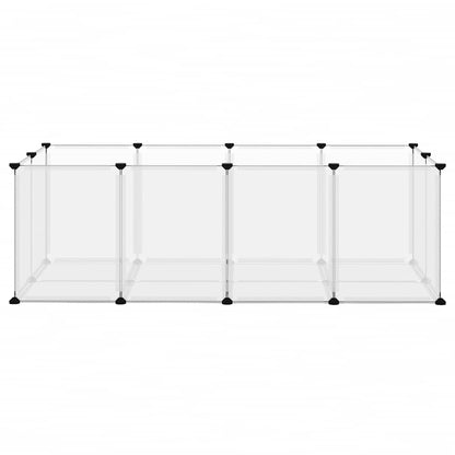 Small Animal Cage Transparent 144x74x46.5 cm PP and Steel
