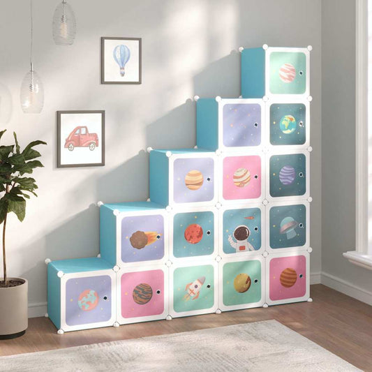 Storage Cabinet | Blue | PP (Polypropylene), steel | Large | Modular