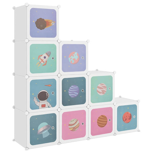 Storage Cabinet | White | PP (Polypropylene), Steel | Modular