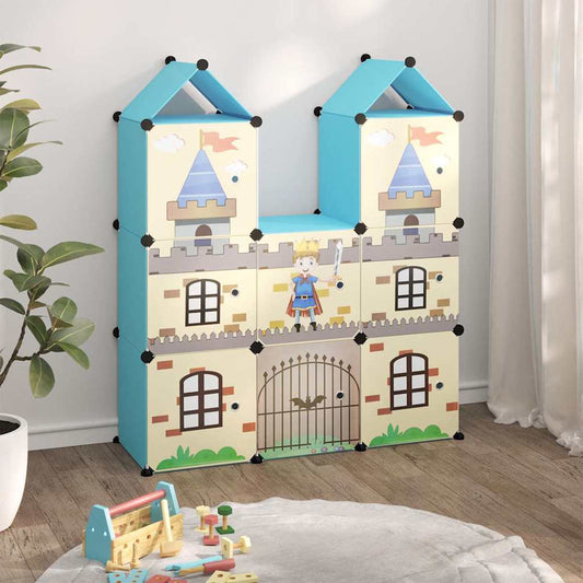 Storage Cabinet | Blue | PP (Polypropylene), Steel | Medium |  Stackable