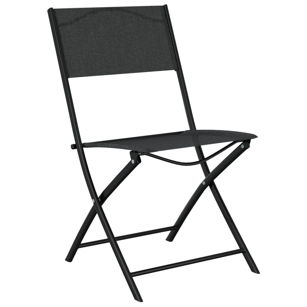 3 Piece Bistro Set Steel Black