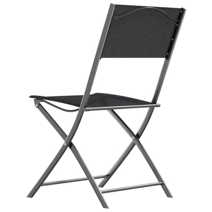 Folding Outdoor Chair | Set of 2 | Black