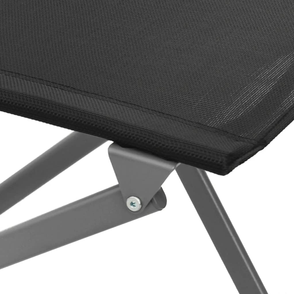 Folding Outdoor Chair | Set of 4 | Black