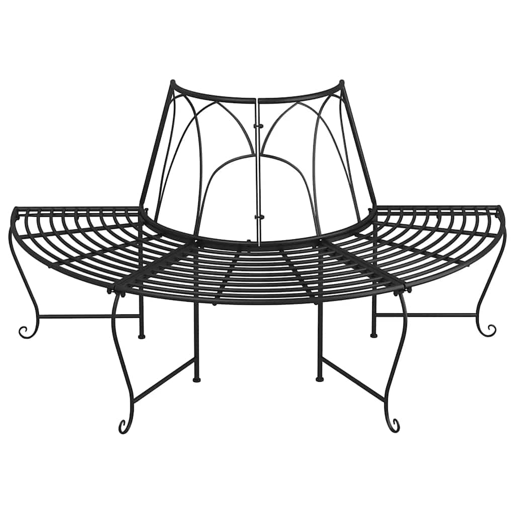 Tree Bench | Set of 2 | Black | Steel | Large | Appealing Design