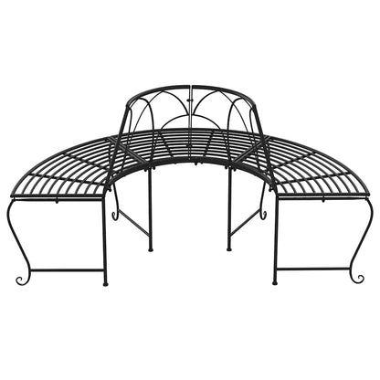 Tree Bench | Set of 2 | Black | Steel | Large | Appealing Design