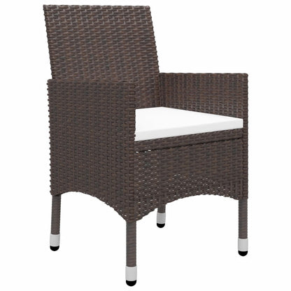 Garden Dining Set | Brown, Cream White