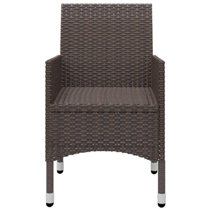 Garden Dining Set | Brown, Cream White