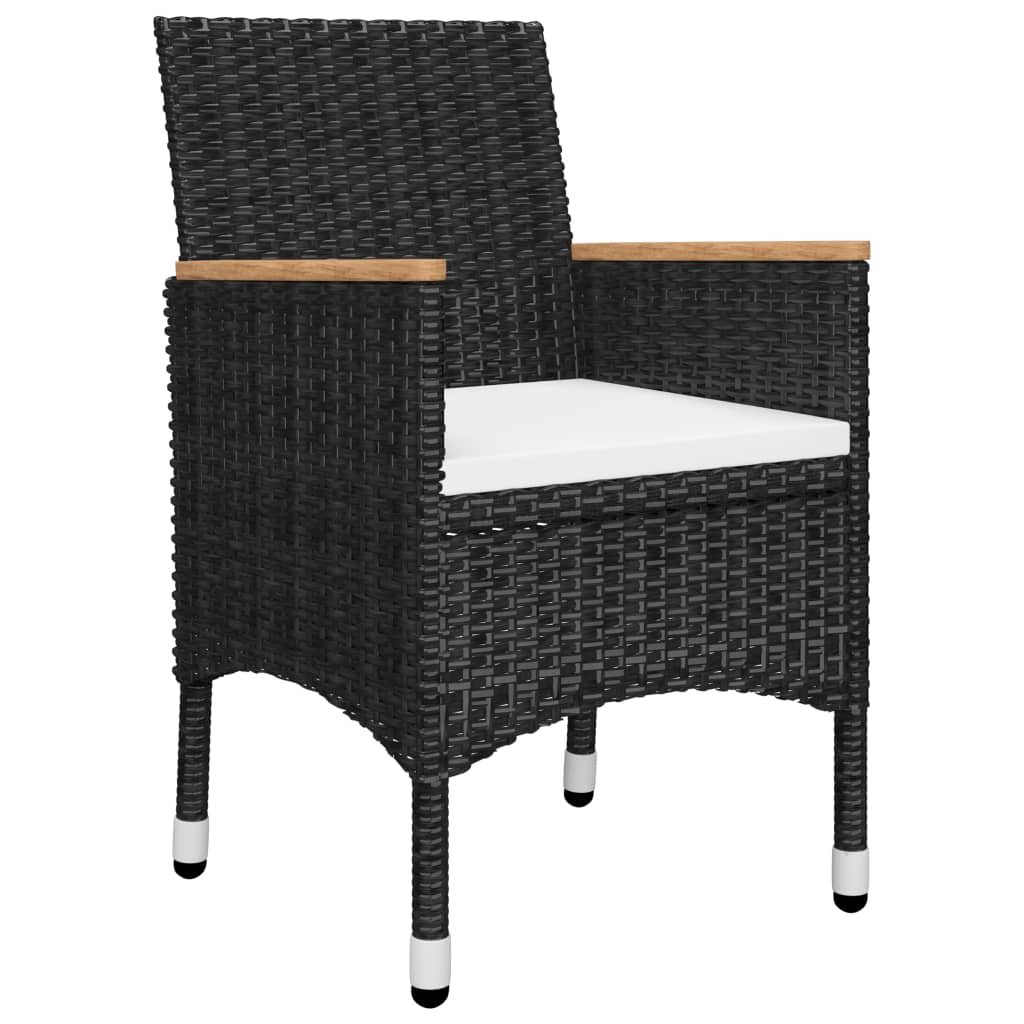 Garden Dining Set | Black, Cream White