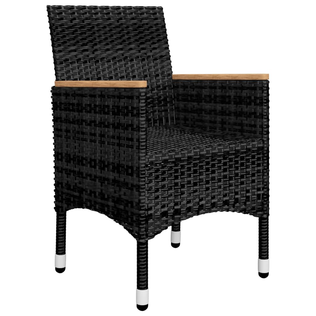 Garden Dining Set | Black, Cream White