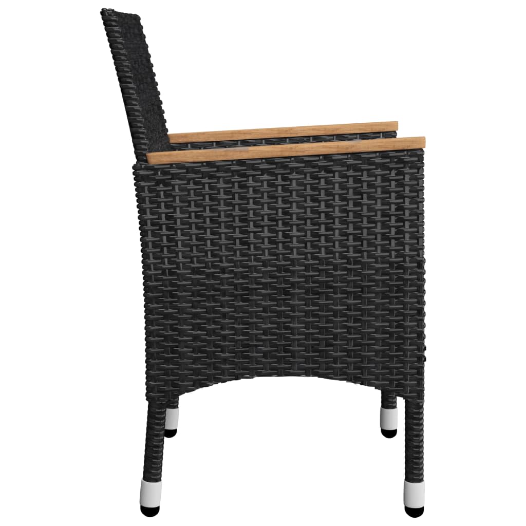 Garden Dining Set | Black, Cream White