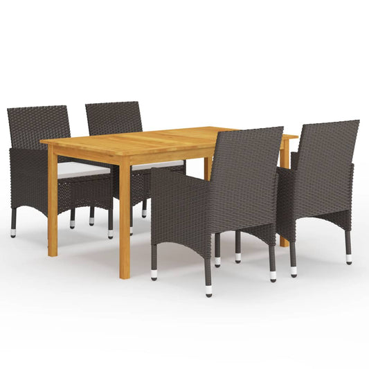 Garden Dining Set | Brown