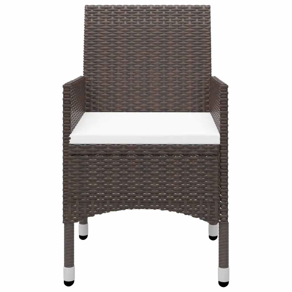 Garden Dining Set | Brown and Cream White