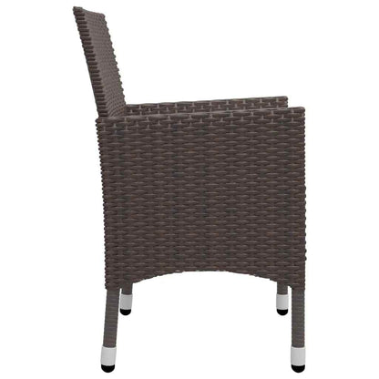 Garden Dining Set | Brown | Solid acacia wood | Large | Durable