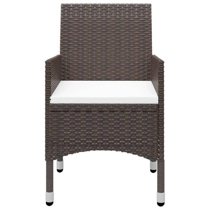 Garden Dining Set | Brown and Cream