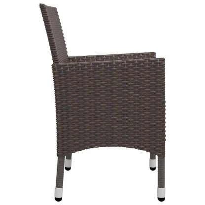 Garden Dining Set | Brown and Cream