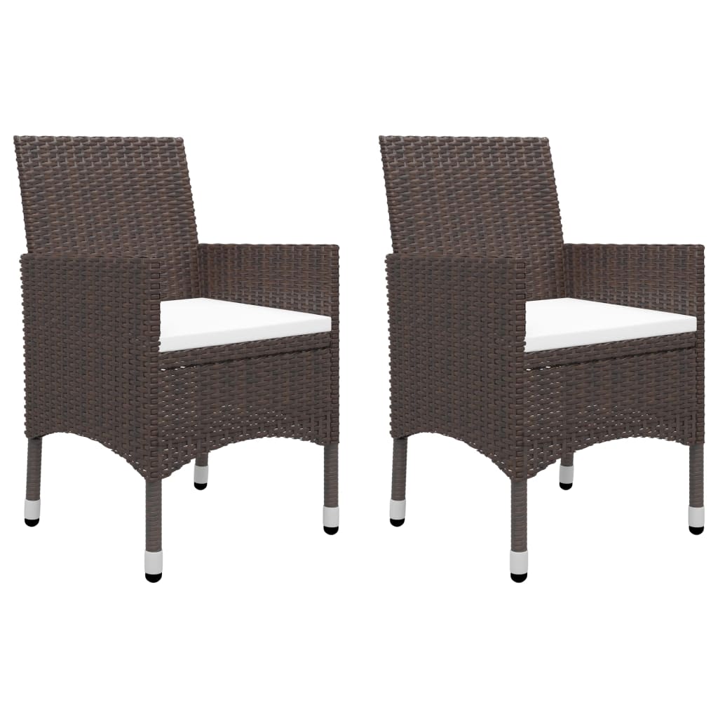Garden Dining Set | Brown, Cream White
