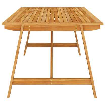 Garden Dining Set | Brown | Solid acacia wood | Large | Ergonomic
