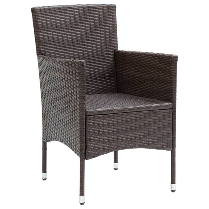 Garden Dining Set | Brown, Cream White