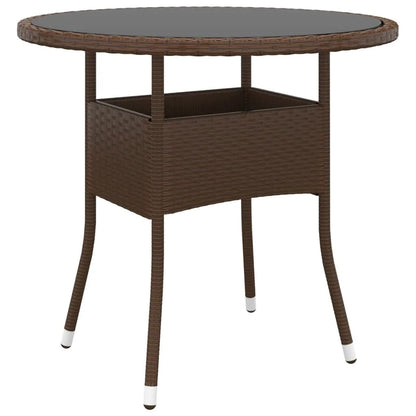 Garden Bistro Set | Brown | Poly rattan | Standard |  Removable Covers