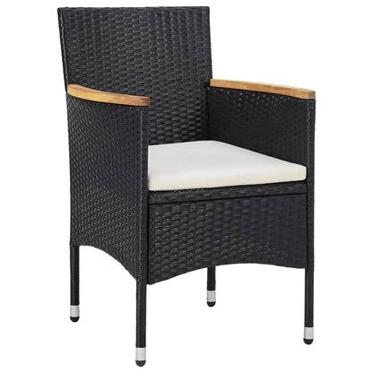 Garden Dining Set | Black, Cream White