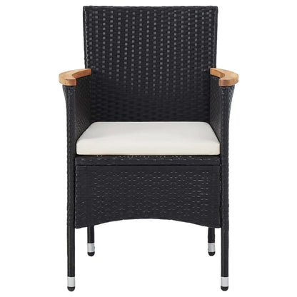 Garden Dining Set | Black, Cream White
