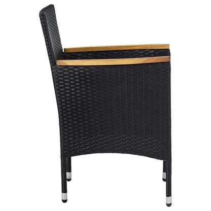 Garden Dining Set | Black, Cream White