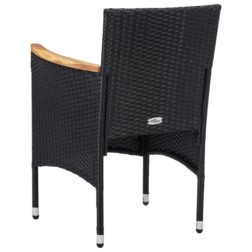 Garden Dining Set | Black, Cream White