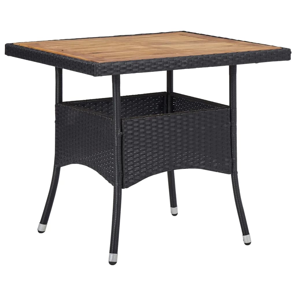 Garden Dining Set | Black, Cream White