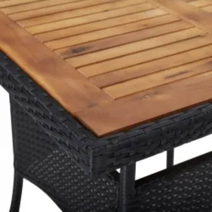 Garden Dining Set | Black, Cream White