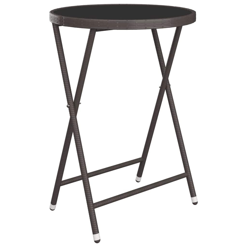 Garden Bistro Set | Brown | Poly rattan | Medium | Removable Covers
