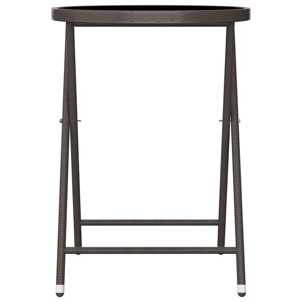 Garden Bistro Set | Brown | Poly rattan | Medium | Removable Covers