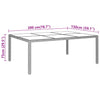 11 Piece Garden Dining Set Poly Rattan Brown