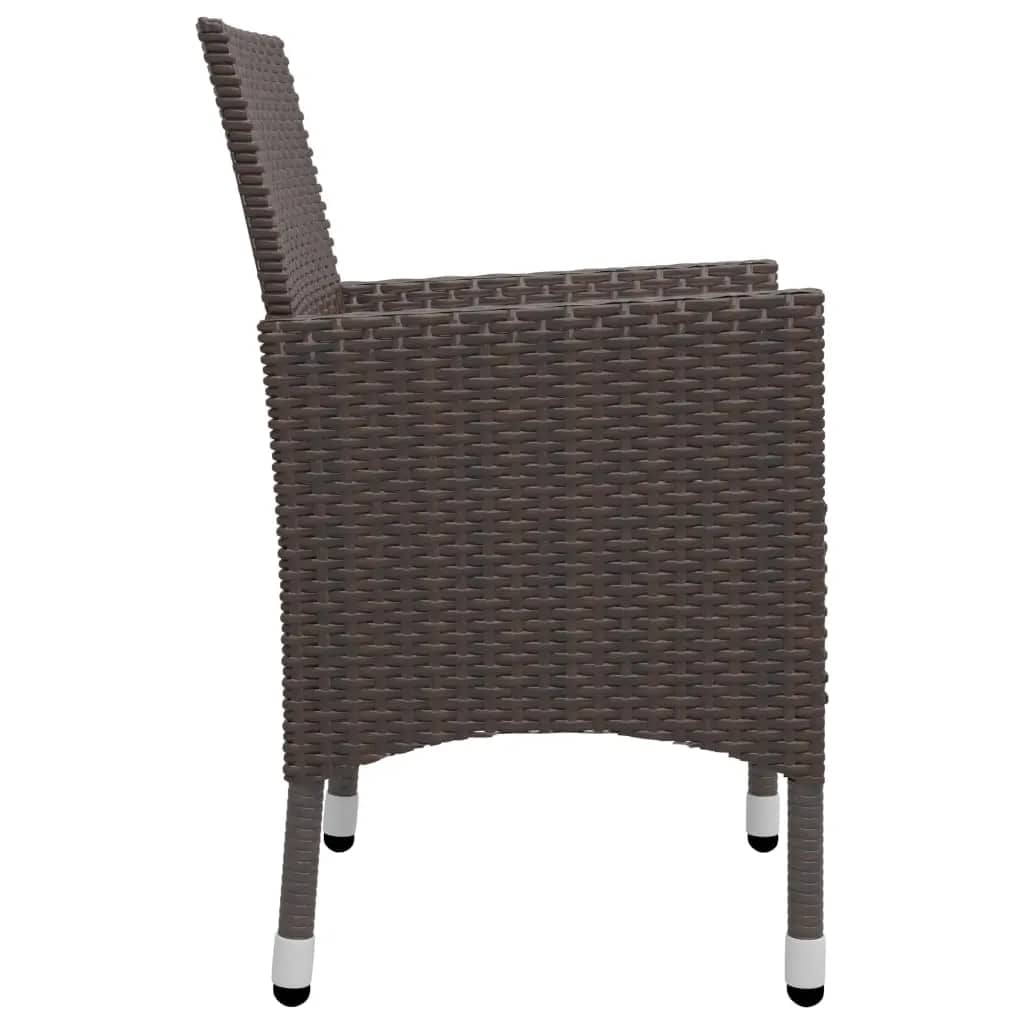 Garden Bistro Set | Brown, Cream White