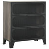 Storage Cabinets 2 pcs Grey 72x36x82 cm Metal and MDF