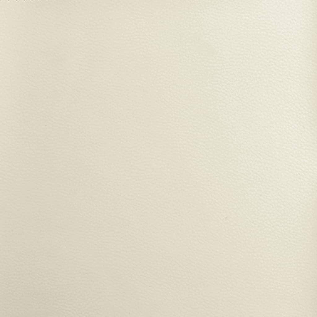 Recliner Chair Cream White Faux Leather