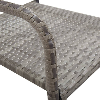 Garden Dining Chair | Set of 6 | Grey | PE rattan, steel | Standard
