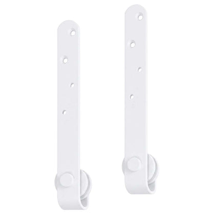 Mini Sliding Cabinet Door Kit Carbon Steel White 183 cm