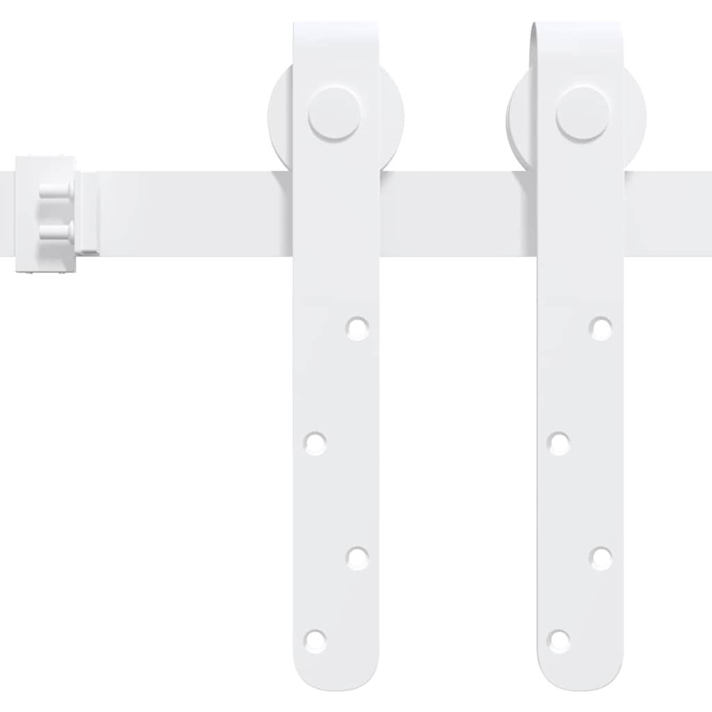 Mini Sliding Cabinet Door Kit Carbon Steel White 200 cm
