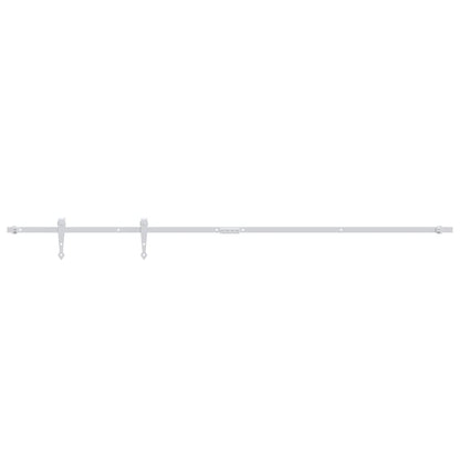 Mini Sliding Cabinet Door Kit Carbon Steel White 183 cm