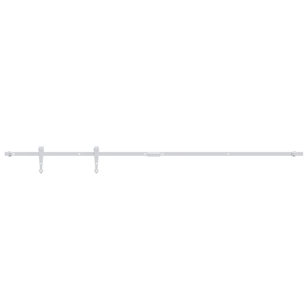 Mini Sliding Cabinet Door Kit Carbon Steel White 200 cm