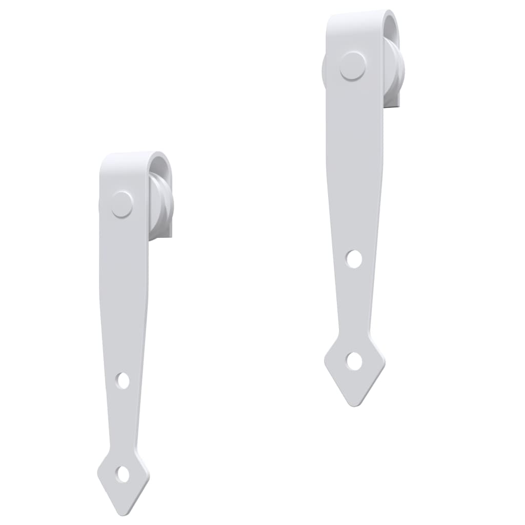 Mini Sliding Cabinet Door Kit Carbon Steel White 200 cm