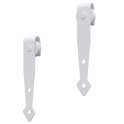 Mini Sliding Cabinet Door Kit Carbon Steel White 200 cm